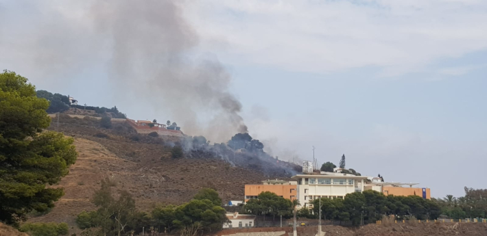 Sofocado un incendio junto a una urbanizacin en la zona de Costa Aguilera sin que haya habido daos